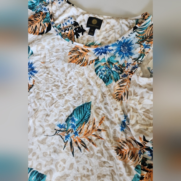 NWT JM Collection Women's Cold Shoulder Tee Size 3X - Picture 4 of 11